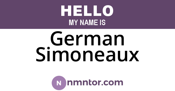 German Simoneaux