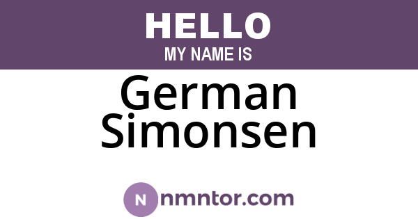 German Simonsen