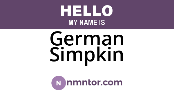 German Simpkin