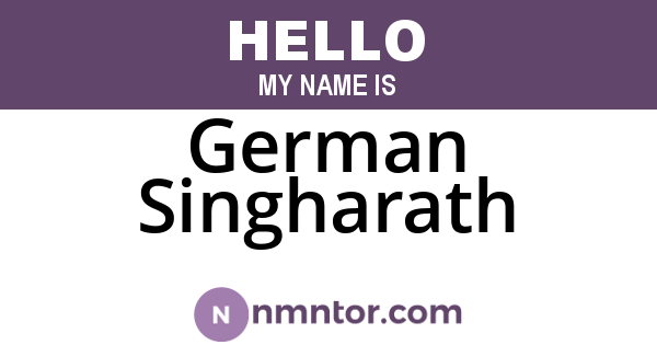 German Singharath