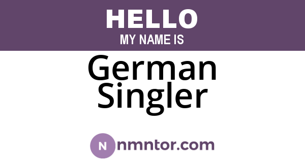 German Singler