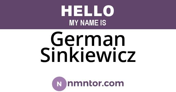 German Sinkiewicz