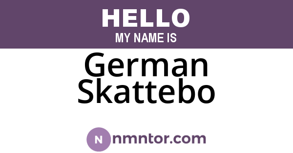 German Skattebo