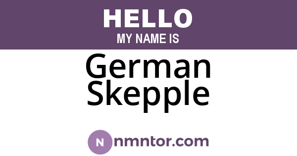 German Skepple