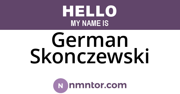 German Skonczewski