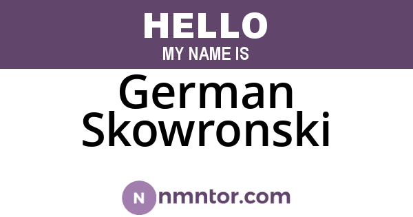 German Skowronski