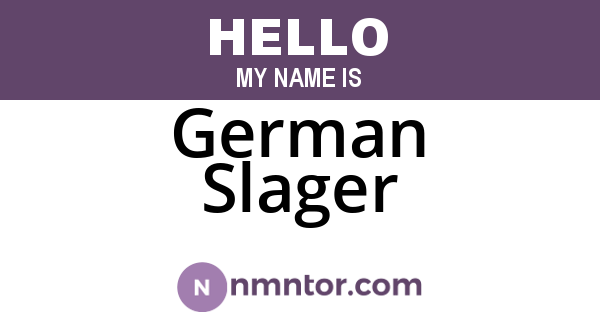 German Slager