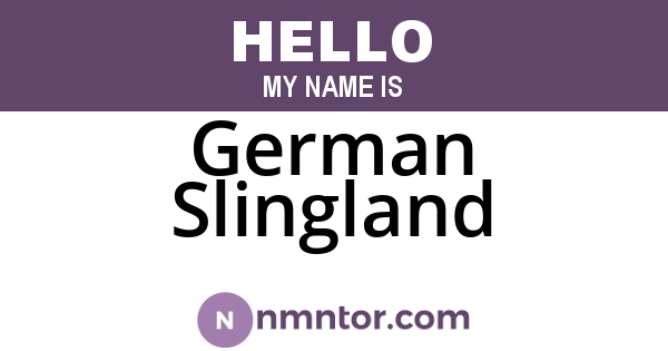 German Slingland