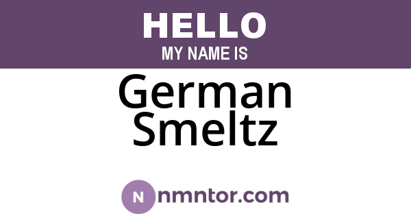 German Smeltz