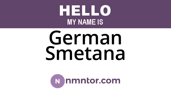 German Smetana