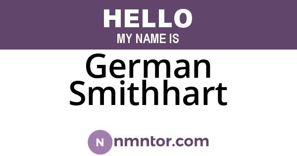 German Smithhart
