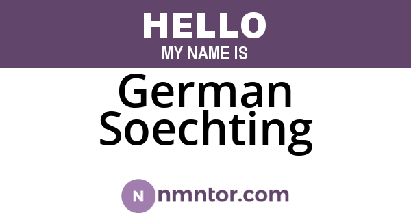 German Soechting