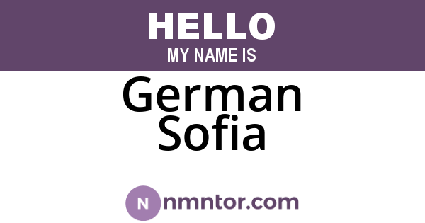 German Sofia