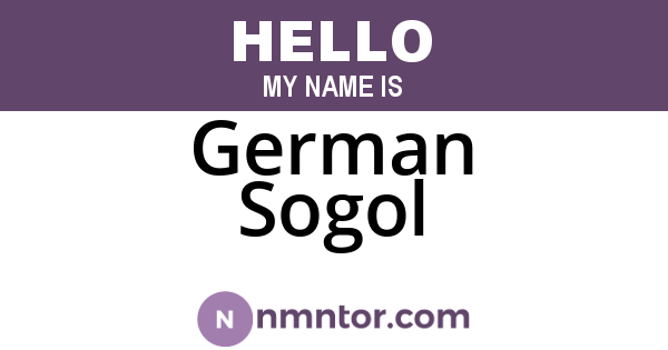 German Sogol
