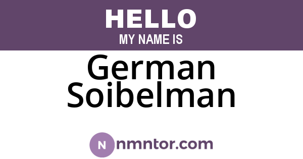 German Soibelman
