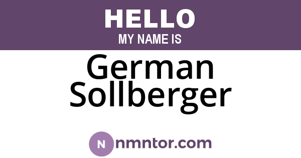 German Sollberger