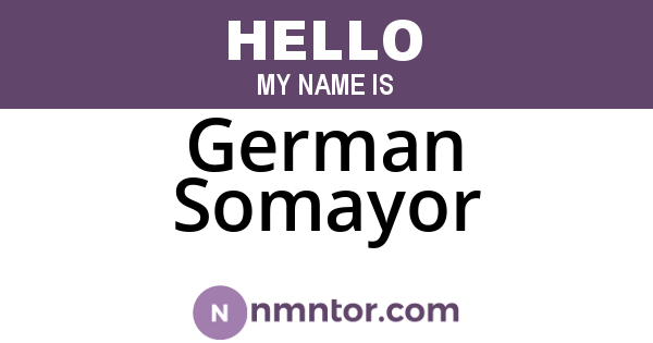 German Somayor