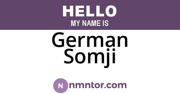 German Somji
