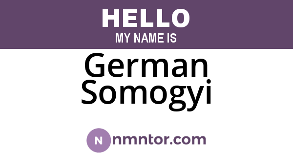 German Somogyi
