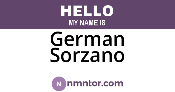 German Sorzano
