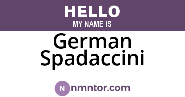 German Spadaccini