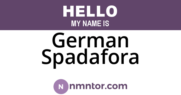 German Spadafora