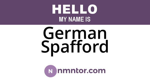 German Spafford