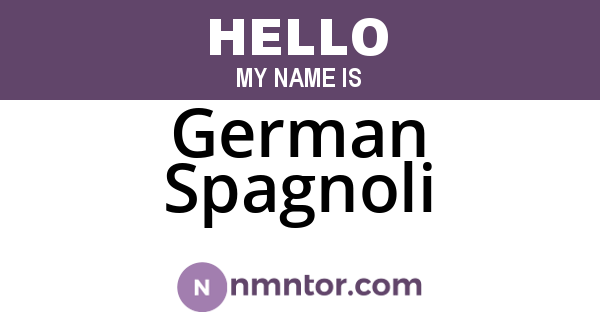 German Spagnoli