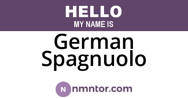 German Spagnuolo