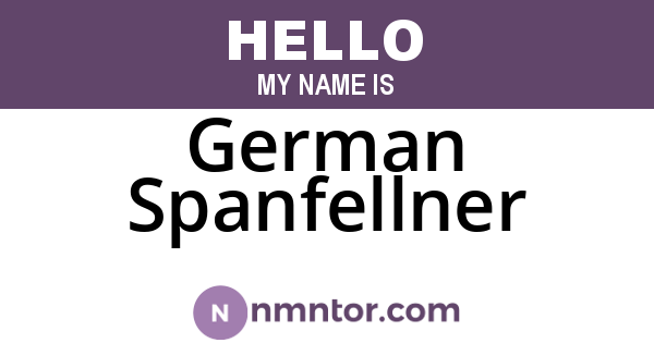 German Spanfellner
