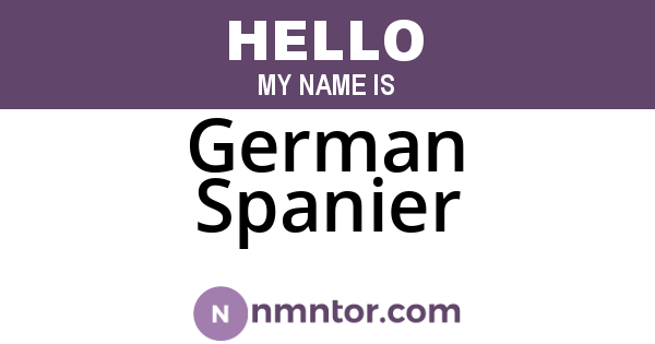 German Spanier