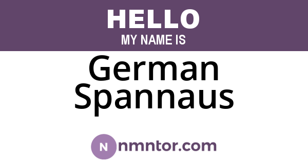 German Spannaus