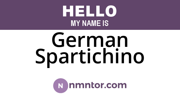 German Spartichino