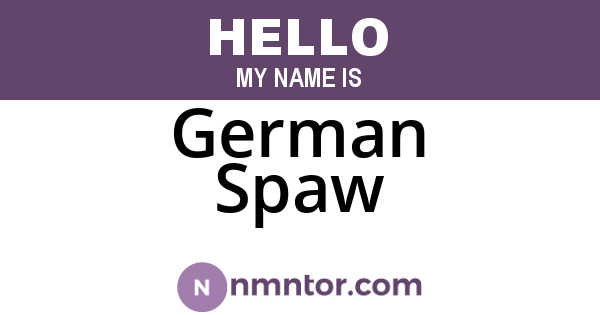 German Spaw