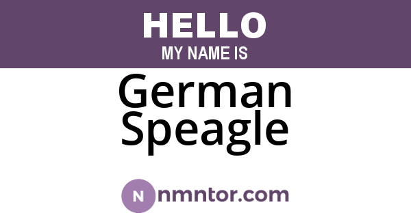 German Speagle