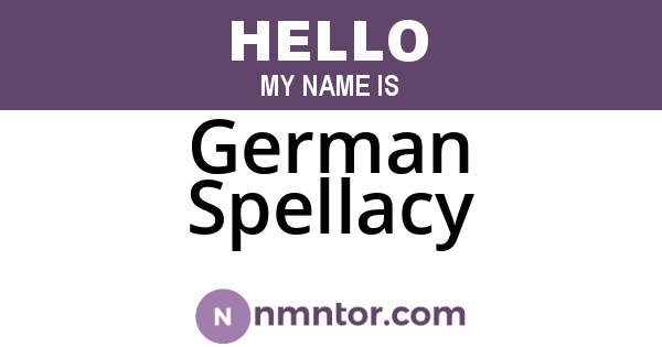 German Spellacy