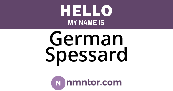 German Spessard