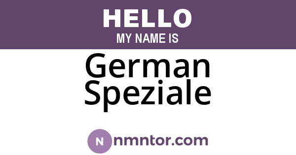 German Speziale