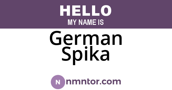 German Spika