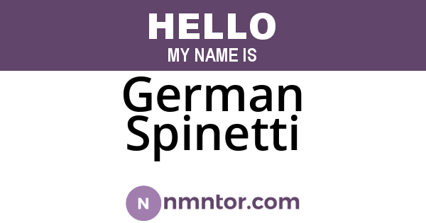 German Spinetti