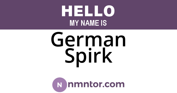 German Spirk