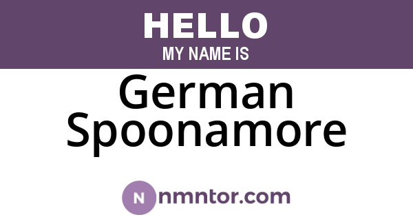 German Spoonamore