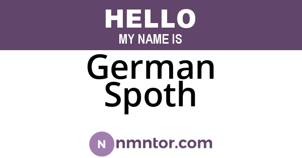 German Spoth