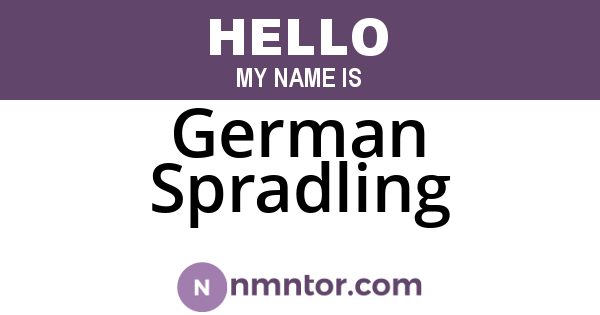 German Spradling