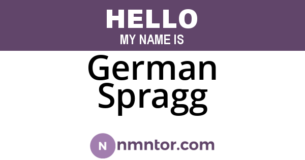 German Spragg