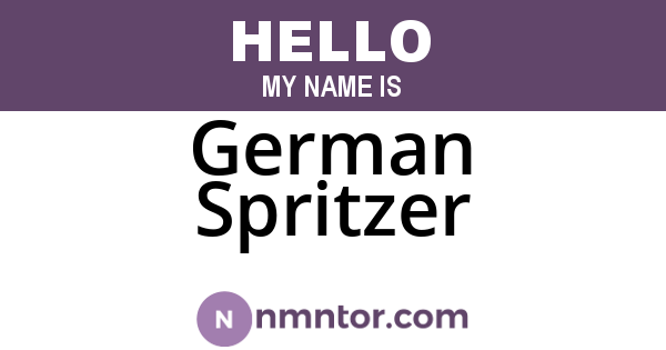 German Spritzer