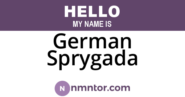 German Sprygada
