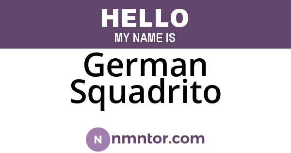 German Squadrito