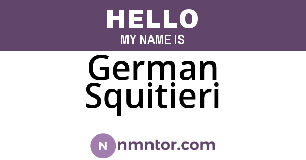 German Squitieri