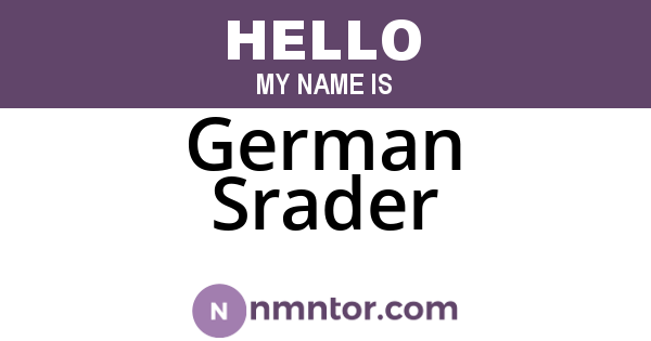 German Srader